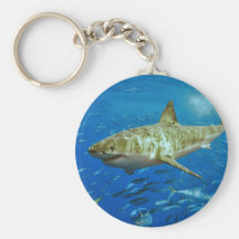 The Great White Shark Carcharodon Carcharias Keychains