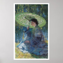 The Green Parasol, 1909 Guy Rose Posters