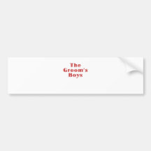 The Grooms Boys Bumper Sticker