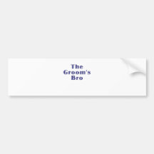 The Grooms Bro Bumper Stickers