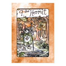The Hermit Tarot Card Business Card Template