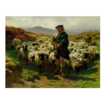 The Highland Shepherd, 1859 Post Card