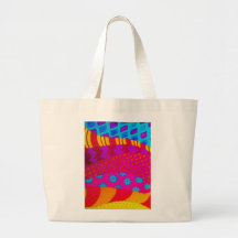 THE HIPSTER - Cool Colourful Vibrant Abstract Art Tote Bag