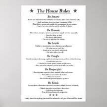 The House Rules v3white Print
