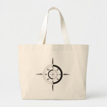 The ideal navigation or sailing gift: a compass tote bag