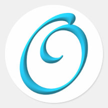 The Initial O Sticker