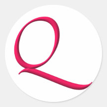 The Initial Q Stickers