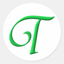 The Initial T Stickers