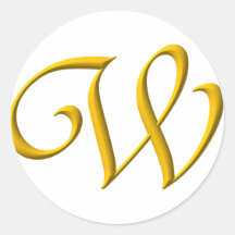 The Initial W Sticker