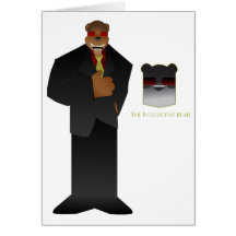 The Intelligent Bear Greeting Card