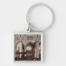 The Interior of Oude Kerk, Amsterdam, c.1660 Key Chains