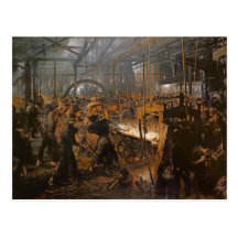 The Iron-Rolling Mill , 1875 Post Card