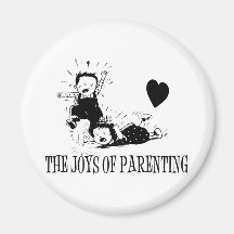 The Joys Of Parenting Refrigerator Magnets