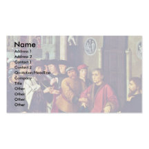 The Judgment Of Cambyses (Left Panel, Detail) Business Cards