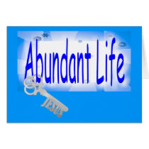 The Key to Abundant Life v2 (John 10:10) cards