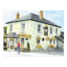 'The Kings Arms (Luxulyan)' Postcard