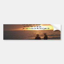 The kiss bumper stickers