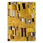 The Kiss, pattern detail by Gustav Klimt Greeting Cards