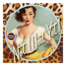 The Kitsch Bitsch : Not Wed Yet! Bridal Shower Personalised Announcement