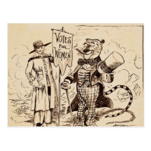 The Lady and the Tiger by Clifford K. Berryman Post Card