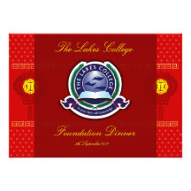 The Lakes College Foundation Dinner invitation