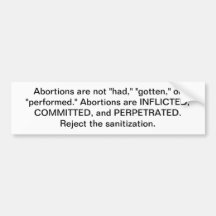 The Language of Abortion Bumper Stickers