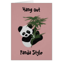 The Little Panda Retirement Greeting Card