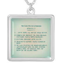 The Lord's Prayer in Cherokee Pendant