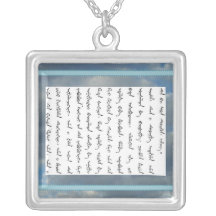 the Lord's prayer in manchu necklace