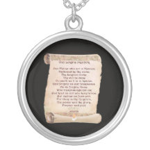 The Lord's Prayer Sterling Silver Necklace