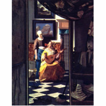 The Love Letter,  By Johannes Vermeer Photo Cutout