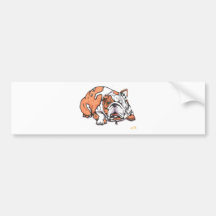 the loveable bulldog bumper sticker