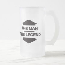 The Man The Legend - Black Coffee Mug