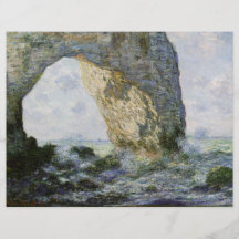 The Manneporte by Claude Monet Flyers