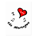 the Merengue Items - I Heart the Merengue Postcards