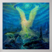 The Mermaid Angel Princess Print