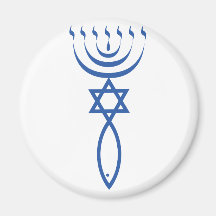 The Messianic Jewish Seal of Jerusalem Refrigerator Magnet