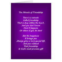 The Miracle of Friendship Greeting Card