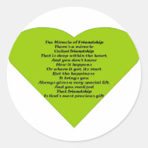 The Miracle of Friendship Round Sticker