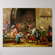 The Monkeys at School Print