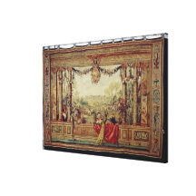 The Month of April/ Chateau of Versailles Canvas Prints