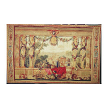 The Month of October/ Chateau of the Tuileries Stretched Canvas Print