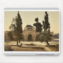 The Mosque of El-Aksa, Jerusalem, Holy Land magnif Mouse Pad