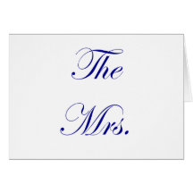The Mrs Greeting Card