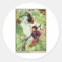 The Mulberry  Fairy Round Stickers