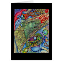 The Mystic Chameleon Greeting Cards