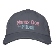 The Nanny Dog, American Pit Bull Terrier, APBT Embroidered Hats