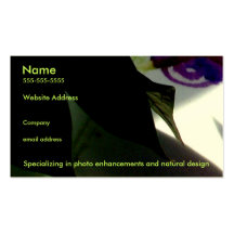 The natural eyes business cards
