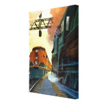 The New Diesel and the Old Steam Gallery Wrapped Canvas