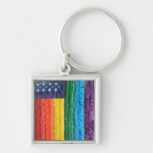 The New Gay Flag Key Chain
